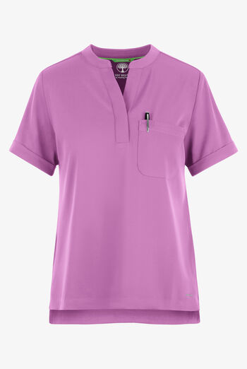 HH Works by Healing Hands Macy Women's 1-Pocket STRETCH Mandarin Collar Tuck In Scrub Top
