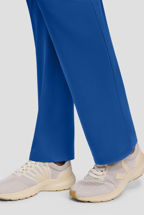 HH Works by Healing Hands Women's 5-Pocket STRETCH Straight Leg Drawstring Cargo Scrub Pants - Royal - 3