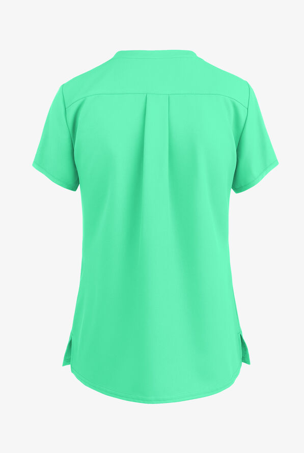 Med Couture Insight Women's 3-Pocket V-Neck Scrub Top - Mint Julep - 3