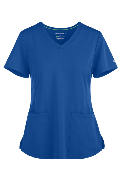 HH Works by Healing Hands Monica Women's 4-Pocket STRETCH V-Neck Scrub Top
