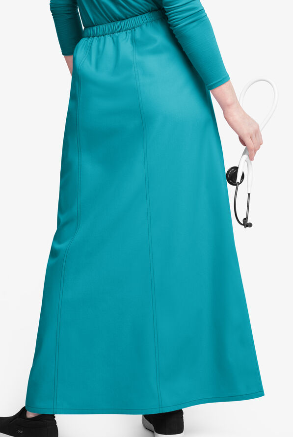 Butter-Soft Originals Women's 4-Pocket Gored Ankle-length Skirt - Teal - 3