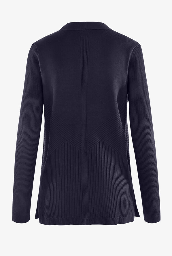 Cardigán médico koi Essentials Kori con cuello en V y 2 bolsillos para mujer - Navy - 2
