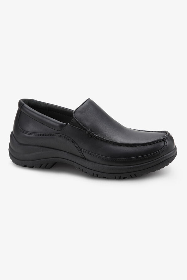 Dansko Men's Wayne Black Slip On Shoes - Black - 4