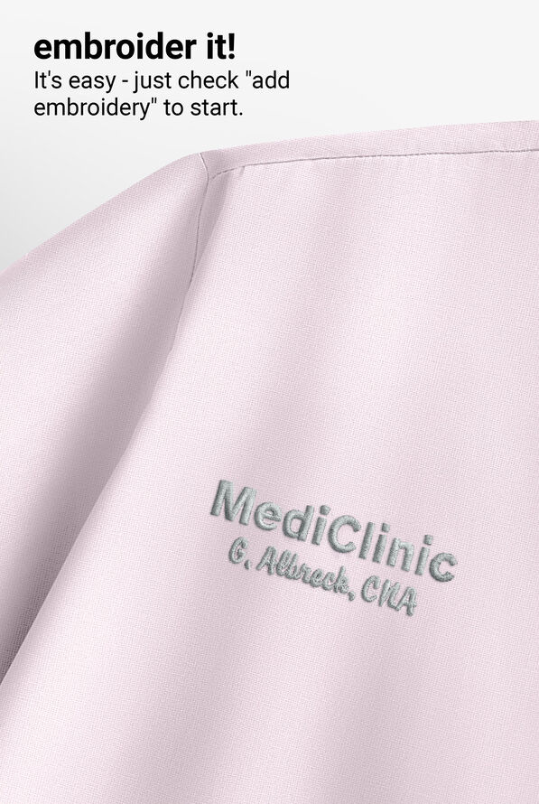 Blusa m&eacute;dica Butter-Soft STRETCH con cuello en V y 2 bolsillos para mujer - Orchid Ice - 6