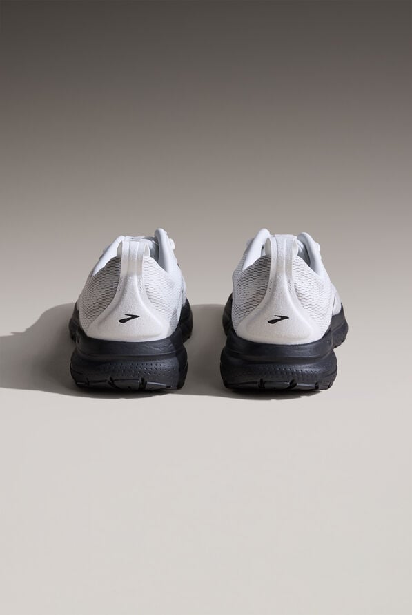 Zapatillas deportivas de enfermería Brooks Trace 4 Bright White/Oyster/Black con cordones para hombre - null - 4