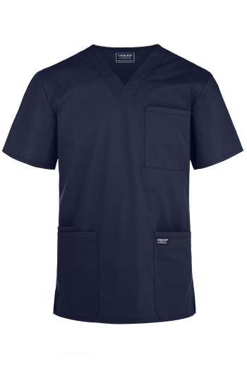 Camisa m&eacute;dica Cherokee Workwear Professionals STRETCH con cuello en V y 4 bolsillos para hombre