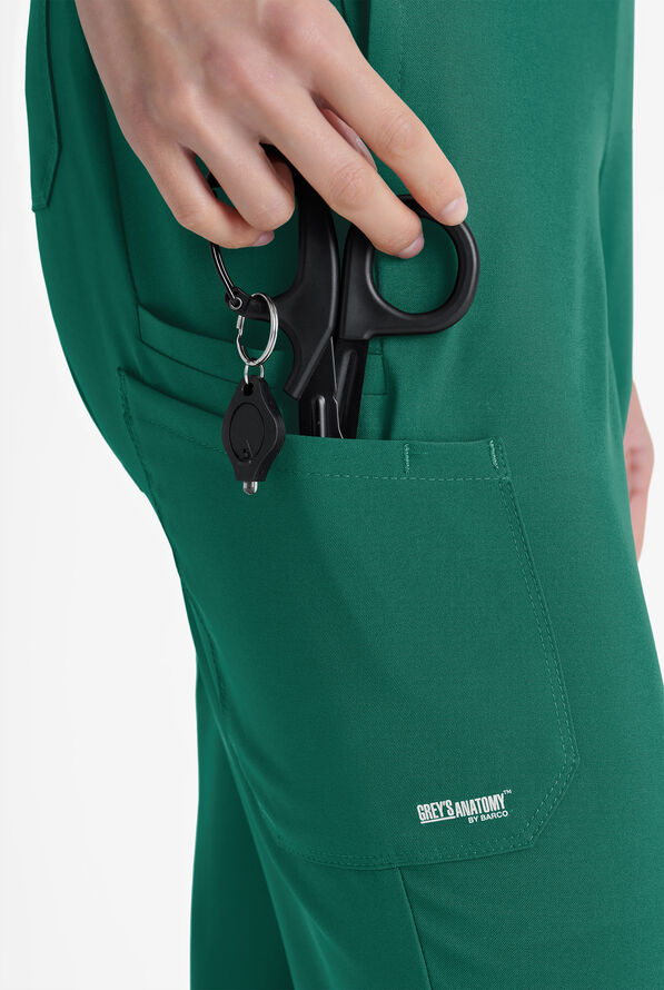 Grey's Anatomy by Barco Evolve STRETCH Cosmo Women's 6-Pocket Cargo Scrub Pants - Hunter - 2