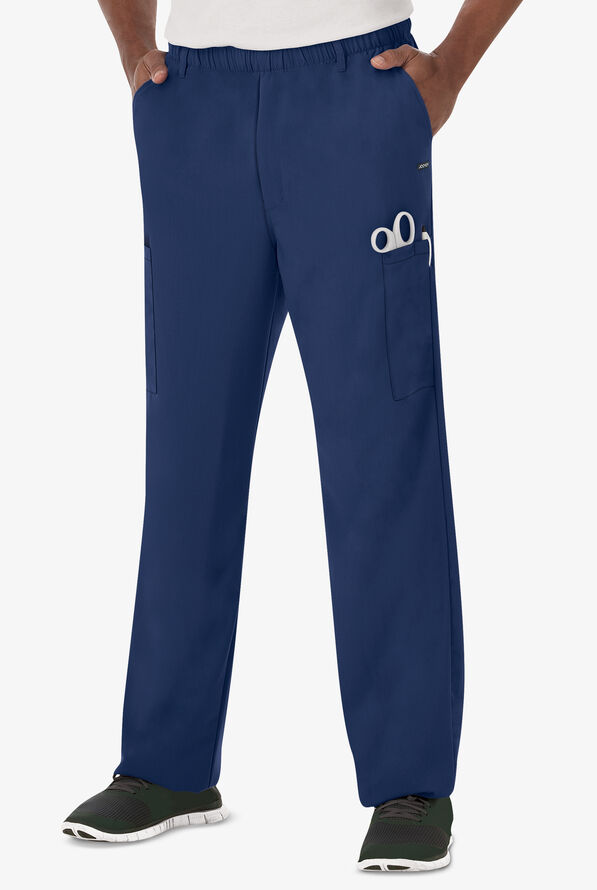 Jockey Men's 7-Pocket STRETCH Cargo Scrub Pants - New Navy - 1