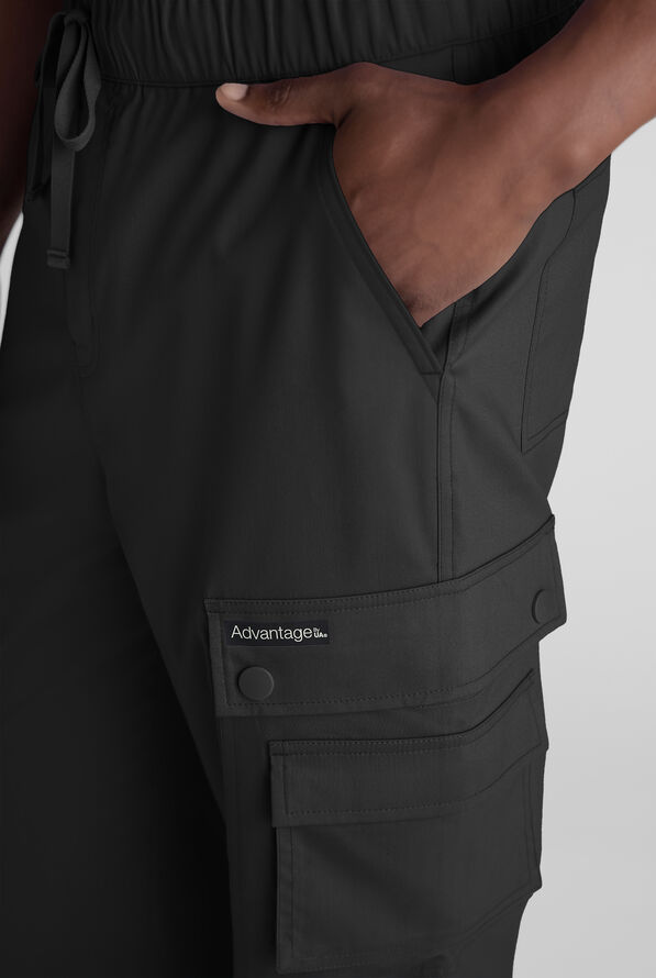 Advantage STRETCH Men's 10-Pocket Cargo Scrub Pant - Black - 2