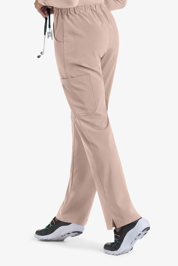 Pantalón médico Easy STRETCH Tall Eden con cordón y 4 bolsillos para mujer - Mocha Meringue - 2