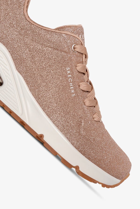 Skechers Street UNO - GLITTER BOMB Fine Glitter Athletic Lace Up Nursing Shoes - null - 3