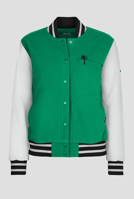 Infinity Pursuit Women's 3-Pocket STRETCH Sports Bomber Scrub Jacket