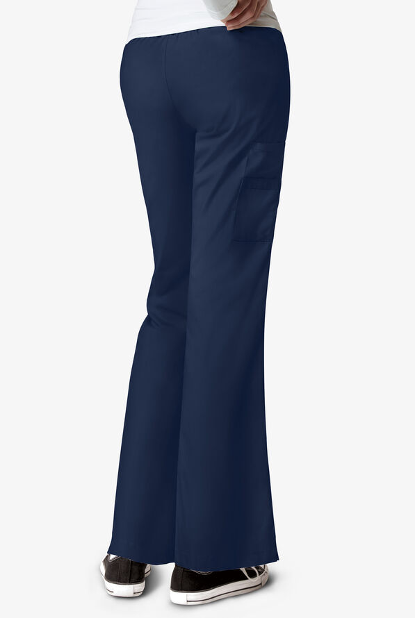 WonderWink ORIGINS Romeo Women's 6-Pocket Elastic Band Scrub Pants - Navy - 2