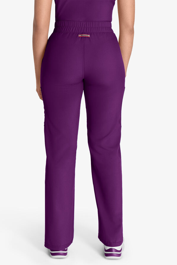 Dickies EDS NXT Women's 5-Pocket Straight Leg Cargo Scrub Pants - Eggplant - 4