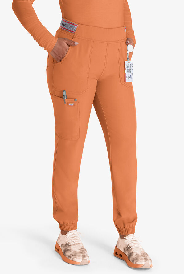 Dickies EDS NXT Women's 5-Pocket Cargo Jogger Scrub Pants - Ginger Glow - 1