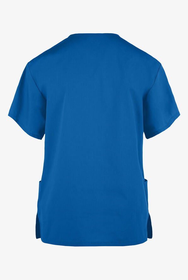 Dickies EDS Signature Women's 3-Pocket Classic Fit V-Neck Scrub Top - Royal - 3
