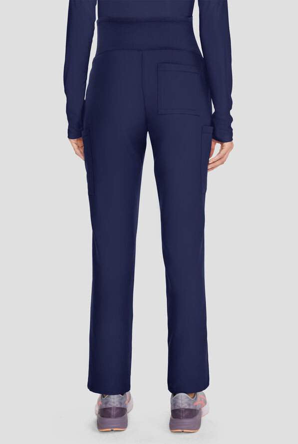 Cherokee Workwear Originals Ultra Women's 3-Pocket STRETCH Maternity Scrub Pants - Navy - 4