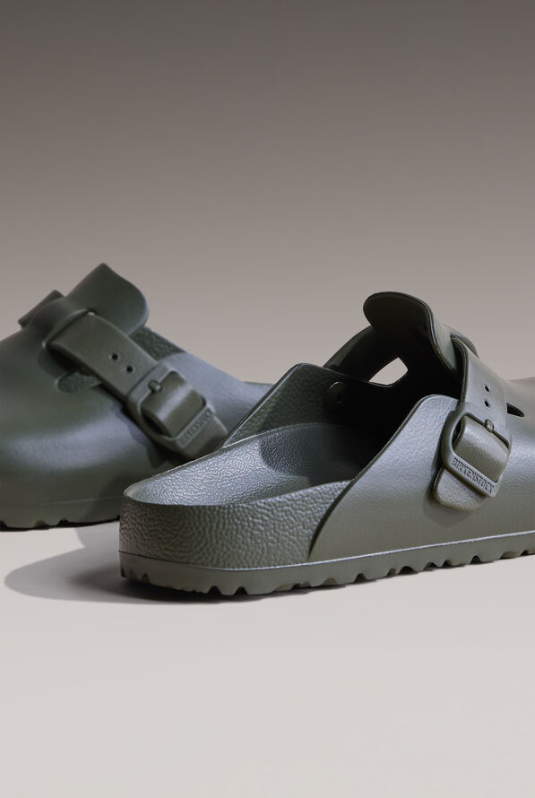 Birkenstock Women's Boston Essentials EVA Khaki Clogs - Khaki - 8