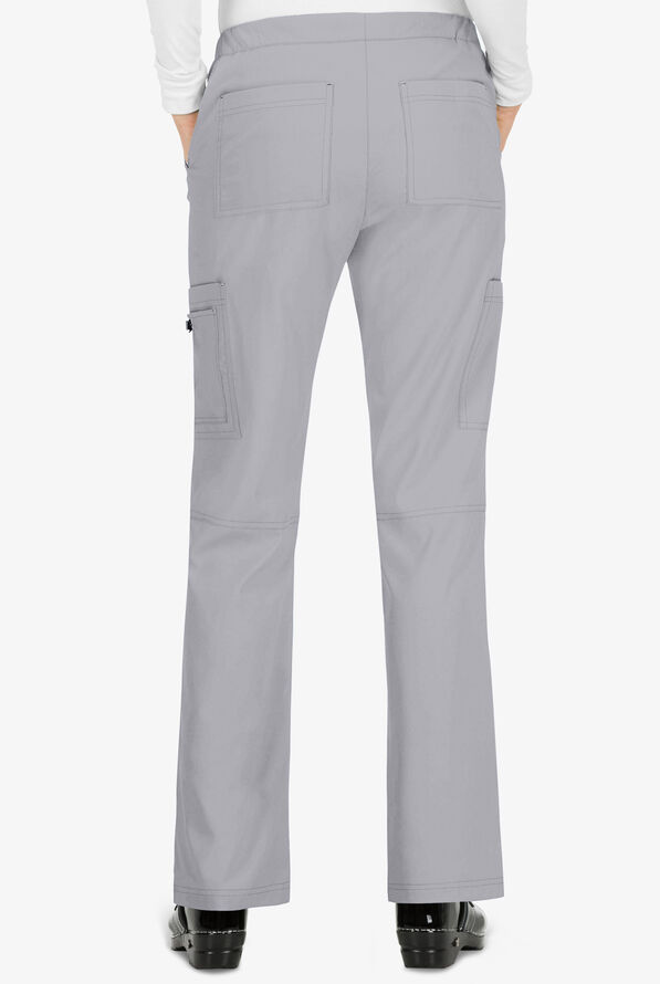 Pantalón médico koi Basics Holly petite estilo cargo con 8 bolsillos para mujer - Platinum Grey - 2