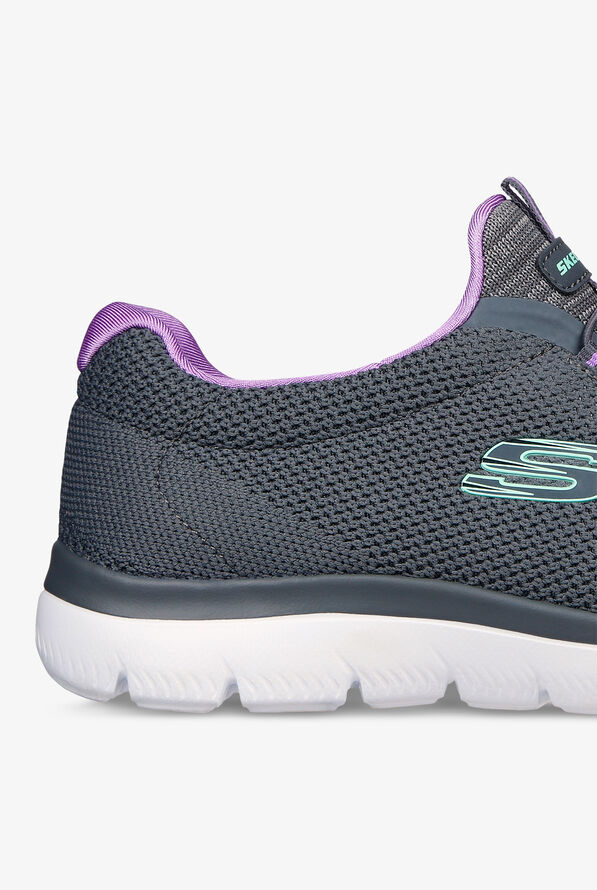 Skechers Sport Women's Summits Cool Classic Athletic Slip-On Nursing Shoes - Charcoal - 4
