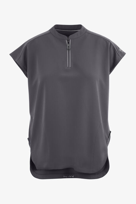 Healing Hands 360 Sandy Women's 2-Pocket STRETCH Dolman Sleeve Zip Mandarin Collar Scrub Top