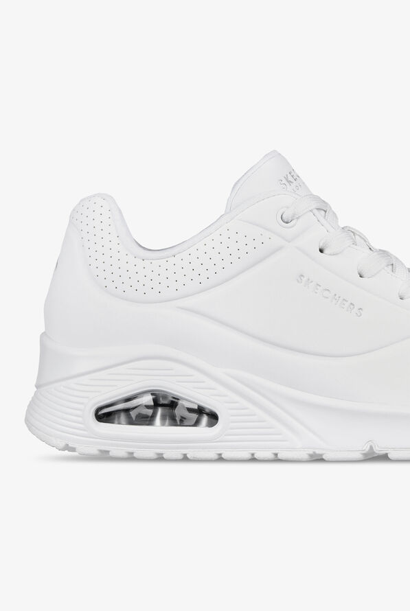 Skechers Street UNO - Stand On Air White Athletic Lace Up Shoes - null - 4