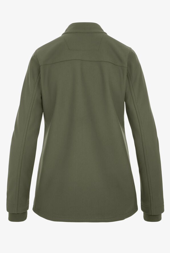Chaqueta médica Carhartt Force Rugged Flex de felpa con 3 bolsillos para mujer - Olive - 2