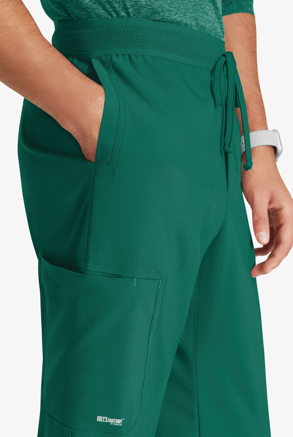 Grey's Anatomy by Barco Evolve STRETCH Highland Men's 5-Pocket Slim Leg Cargo Scrub Pants - Hunter - 3