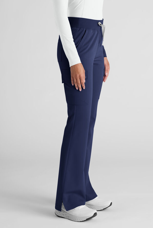 ReSurge Avon Women's 7-Pocket Flare Leg Cargo Scrub Pant - Navy - 2