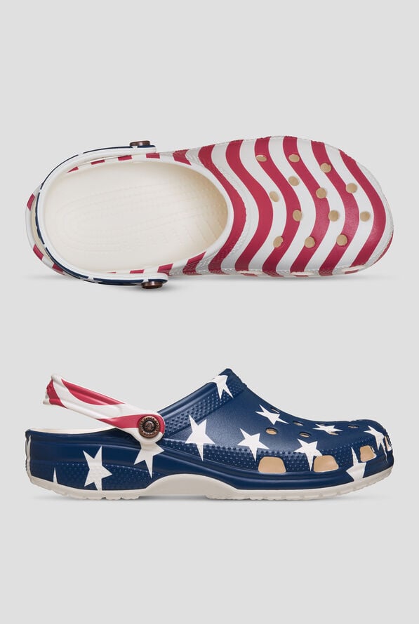 Crocs&trade; Unisex American Flag Classic Clog - null - 1
