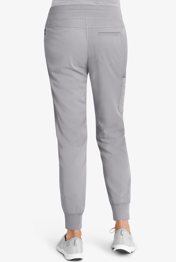 Grey's Anatomy by Barco Spandex STRETCH Eden Women's 5-Pocket Cargo Jogger Scrub Pants - Petite - Moonstruck - 2