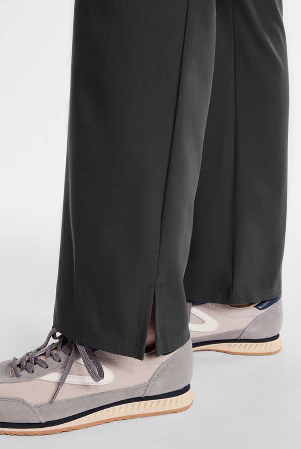 Med Couture Insight Women's 4-Pocket Flare Leg Cargo Scrub Pant - Black - 5