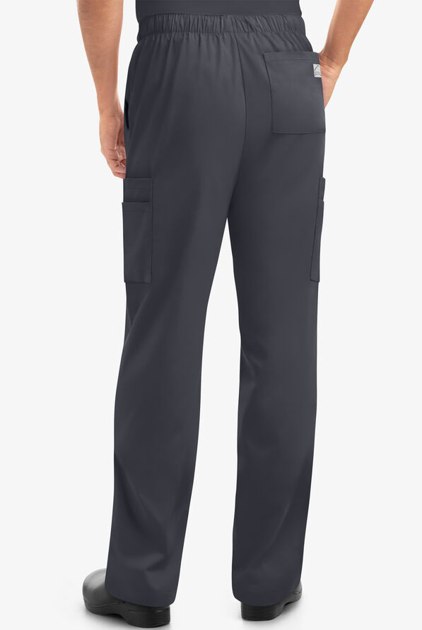 Pantal&oacute;n m&eacute;dico Butter-Soft STRETCH estilo cargo con piernas rectas y 9 bolsillos para hombre - Pewter - 3