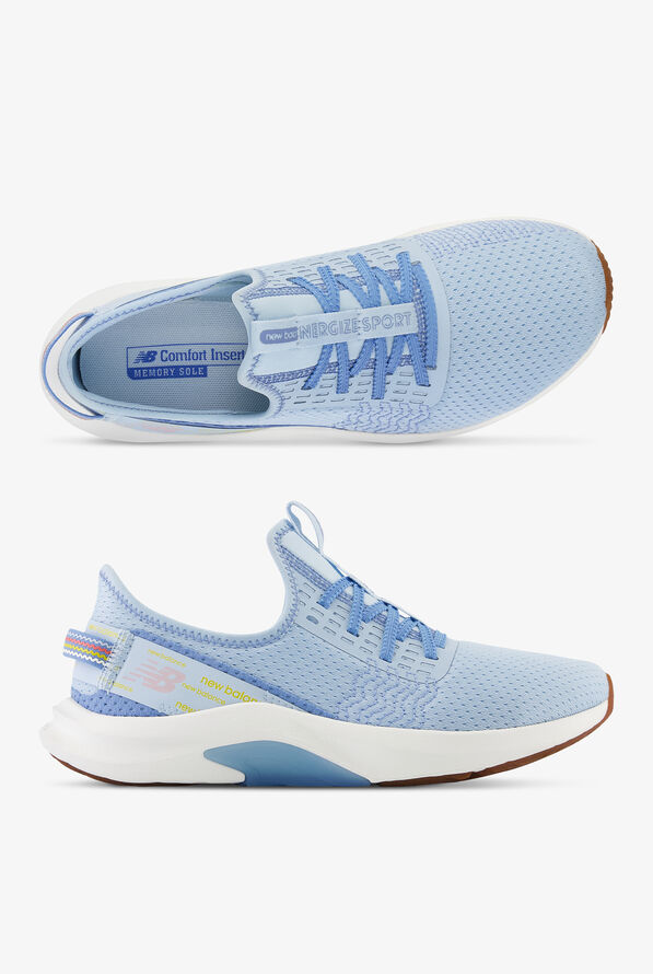 New Balance Women's DynaSoft Nergize Sport v2 Light Chrome Blue Athletic Lace Up Nursing Shoes - null - 1