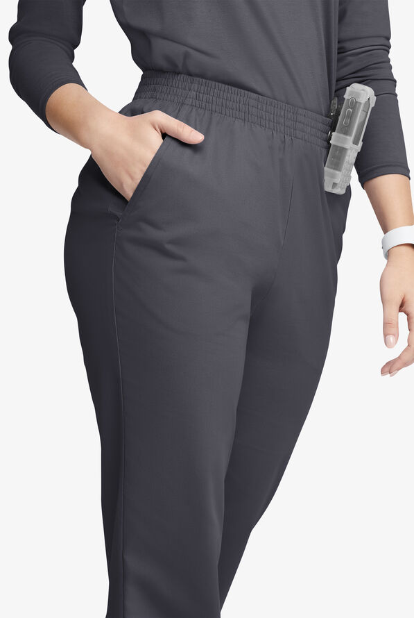 Butter-Soft Originals Women's 2-Pocket High Waisted Straight Leg Scrub Pants - Pewter - 2