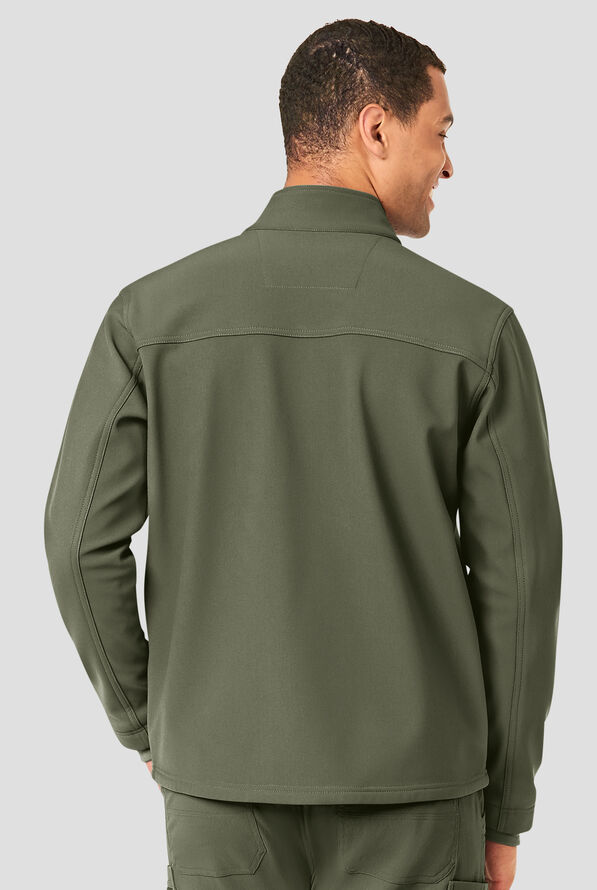 Chaqueta médica Carhartt Force® Rugged Flex Peak de felpa adherida con 3 bolsillos para hombre - Olive - 3