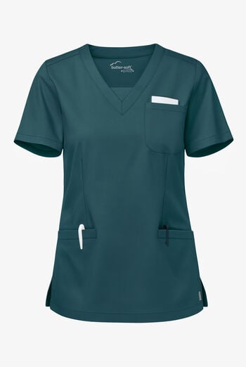 Butter-Soft STRETCH Women's 3-Pocket Welt V-Neck Scrub Top