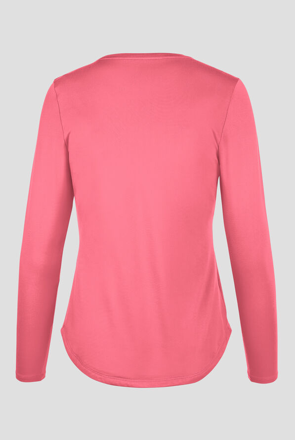 Zavate Ava Therese Tiffany Women's Knit STRETCH Long Sleeve Underscrub - Sorbet - 2