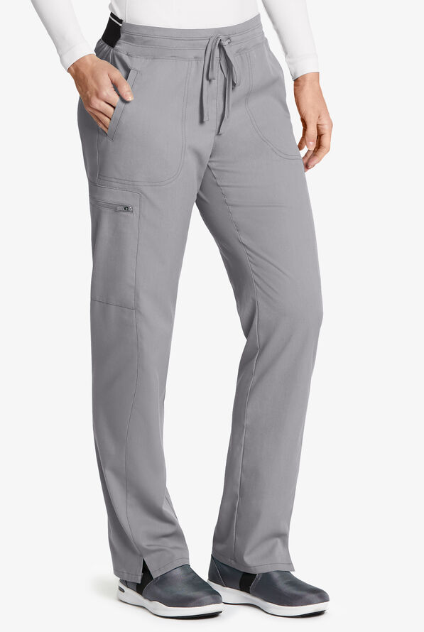 Grey's Anatomy by Barco Spandex STRETCH Kim Women's 3-Pocket Cargo Scrub Pants - Petite - Moonstruck - 1
