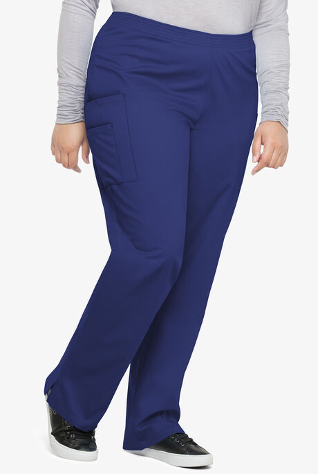Butter-Soft STRETCH Women's 3-Pocket Plus Size Pull On Scrub Pants