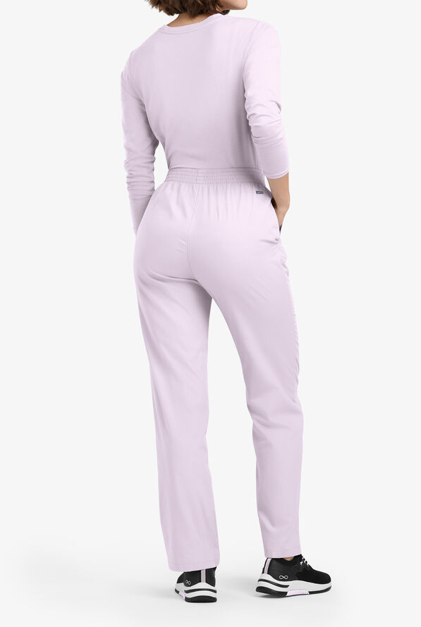 Pantal&oacute;n m&eacute;dico Butter-Soft Originals de tiro alto con piernas rectas y 2 bolsillos para mujer - Orchid Petal - 3