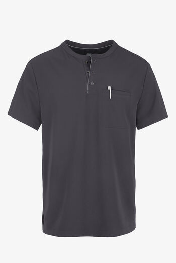 Camisa m&eacute;dica 360 by Healing Hands Shane STRETCH estilo Henley con 1 bolsillos para hombre
