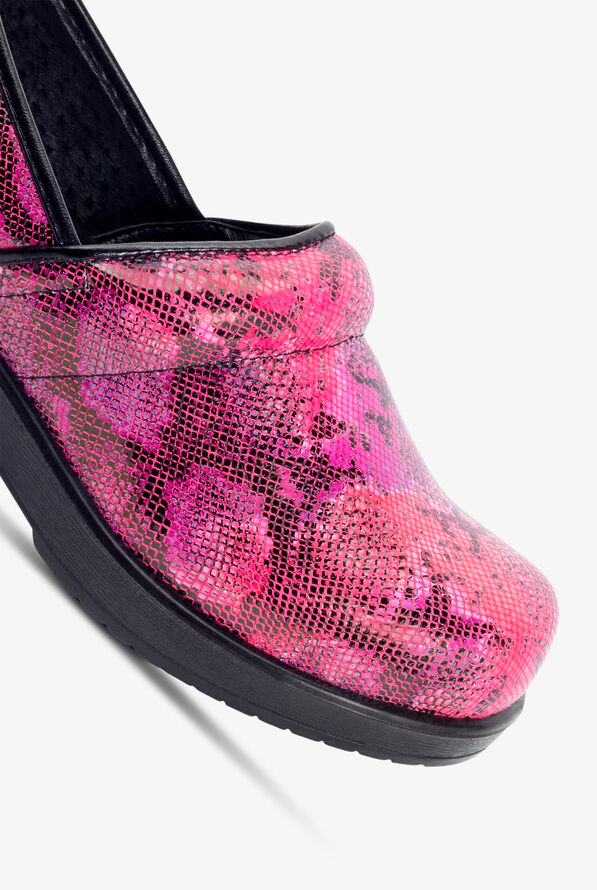 Savvy Women's Brandy Pink Serpent Nursing Clogs - null - 3