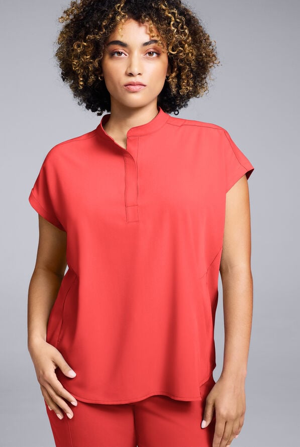 Blusa médica Hypothesis Meta de talla holgada con mangas dolmán para mujer - Radiant - 1