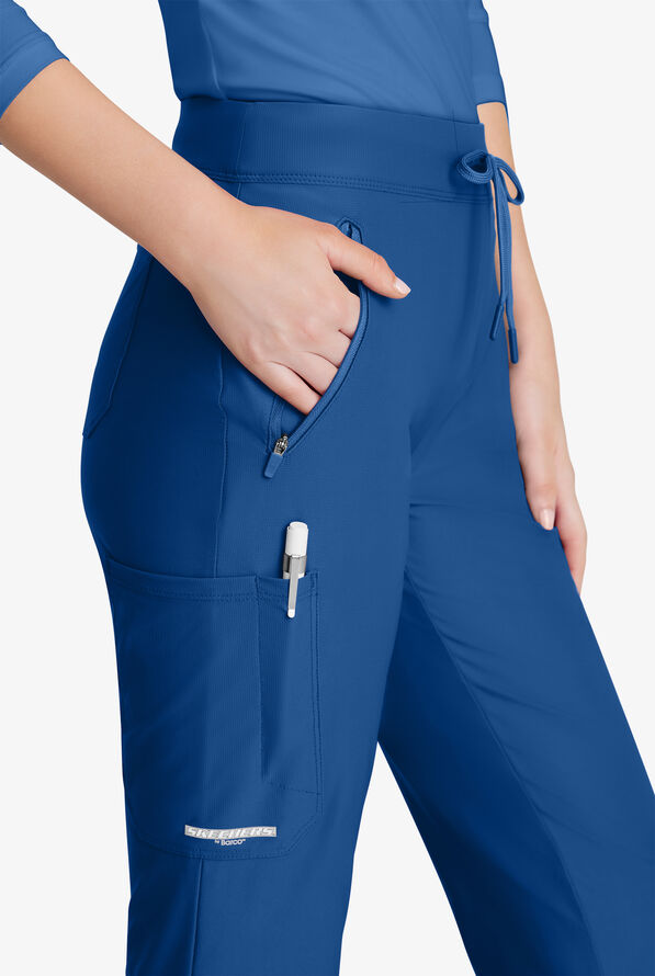Pantal&oacute;n m&eacute;dico Skechers by Barco Slip-ins Glide STRETCH de corte acampanado con 4 bolsillos para mujer - Royal - 3