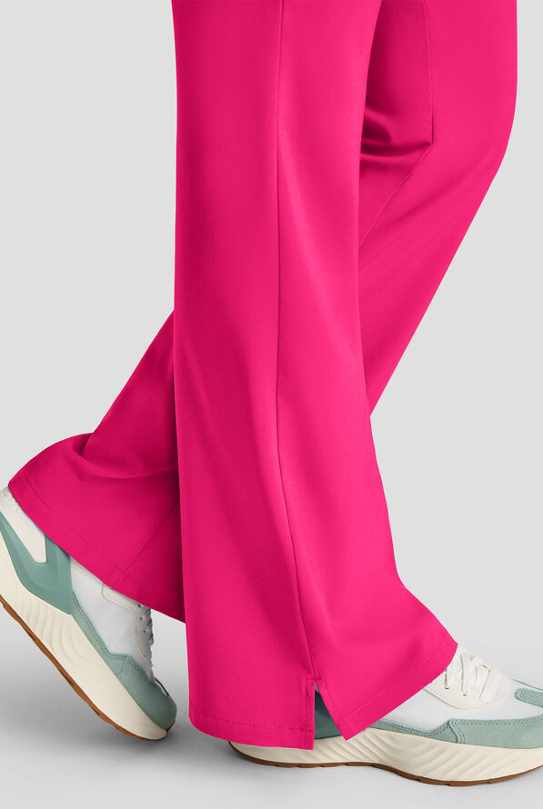 Pantalón médico Easy STRETCH Sydney con piernas acampanadas y 5 bolsillos para mujer - Reactive Pink - 4
