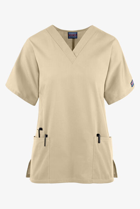 Cherokee Workwear Women's 3-Pocket V-Neck Scrub Top