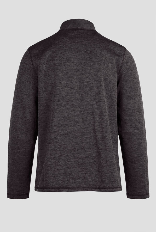 Zavate Brandon Men's 5-Pocket Bonded Fleece Scrub Jacket - Heather Grey - 2