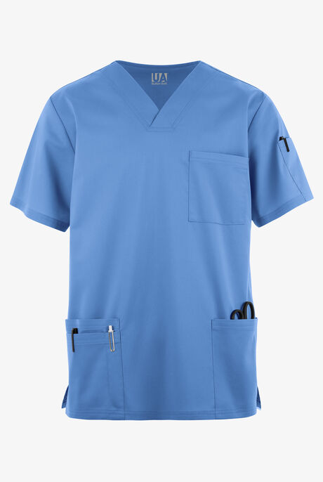Butter-Soft STRETCH Men's 6-Pocket V-Neck Scrub Top