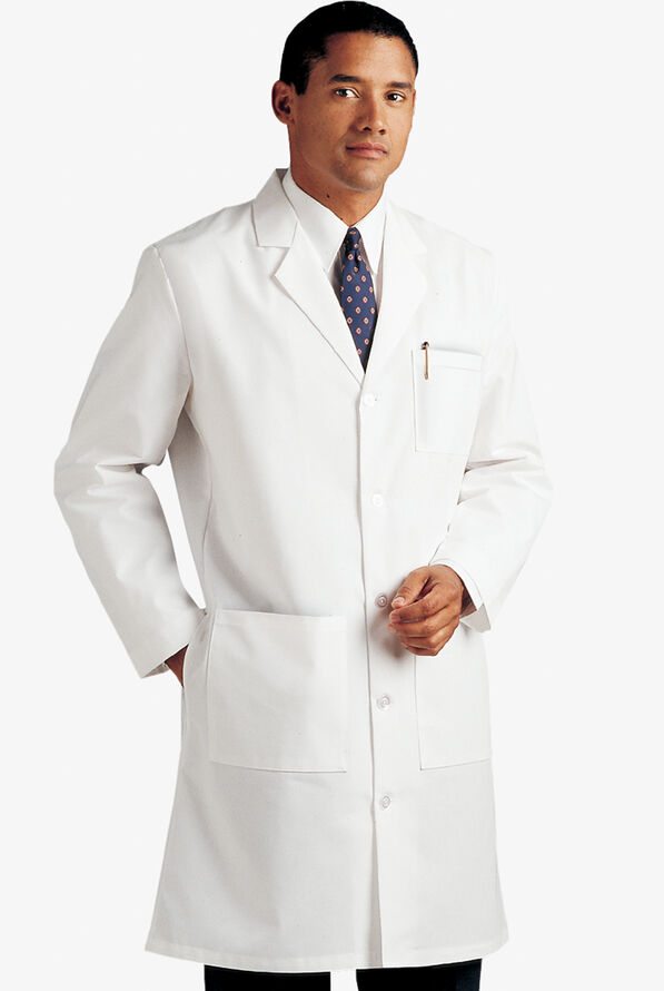 Landau Men's 41 ½" 3-Pocket Lab Coat - Tall - White - 2